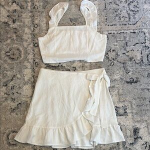 White skirt set